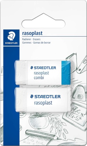 STAEDTLER ERASER WHITE 3 ks