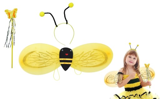 Včelí kostým Včely MAJA VČELIE Wings Čelenka