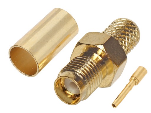 SMA 50Ohm zásuvka krimpovaná pre kábel H-155