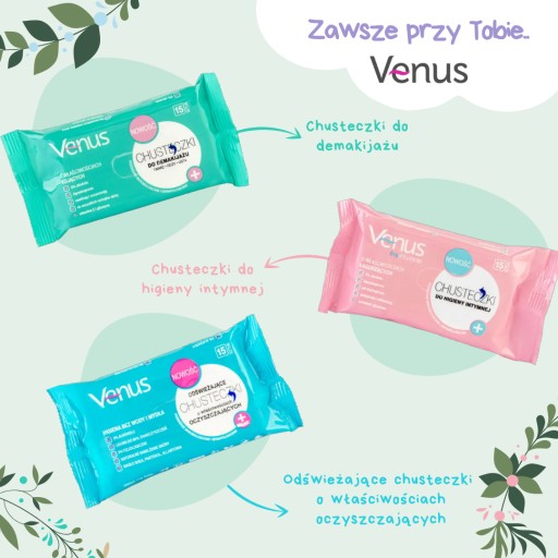 VENUŠA ŠETRNÉ UBRIEŽKY NA INTÍMNU HYGIENU