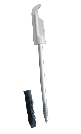 RÚČKA hliníkový hák chladiča VEŠIAK 24cm šabľa