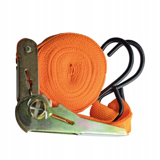 PREPRAVNÝ PÁS 4M/24MM ORANŽOVÝ S NAPÍNACÍM HÁKOM