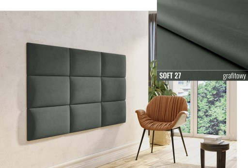 60 X 30 ČALÚNENÉ STENOVÉ PANELY MÄKKÉ ČELO