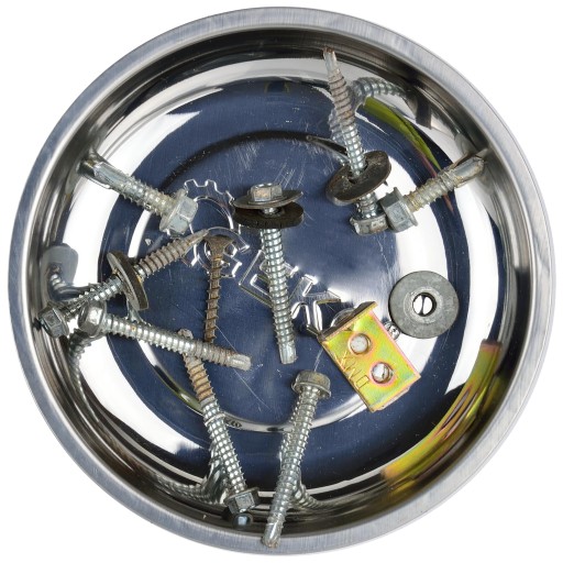 MAGNETICKÁ DIELENSKA MISKA, KRUHÁ 150MM, NA SKRUTKY, KOLÍKY, klince, 15CM