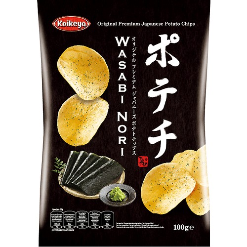 Zemiakové lupienky Potechi Wasabi Nori 100g