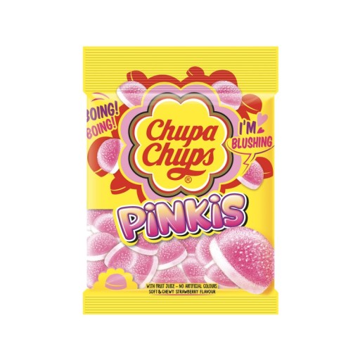 CHUPA CHUPS želé s jahodovou príchuťou a marshmallow Pinkis 90g Deň detí