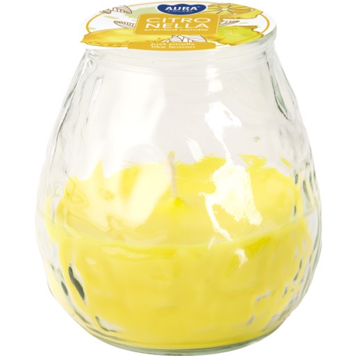PARAFÍNOVÁ SVIEČKA CITRONELLA ZÁHRADNÁ SVIEČKA V SKLE 40H 200G 10,5CM