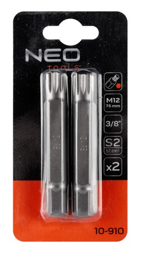 Drážkovaný hrot M12 x 75 mm S2 x 2ks. NEO 10-910