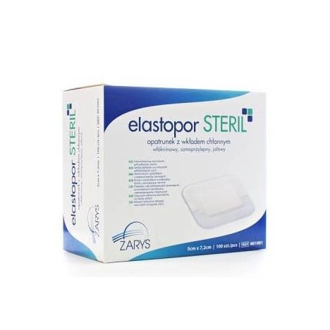 Netkaná náplasť s absorpčným obväzom, sterilná, 5x7,2 cm ELASTOPOR Outline