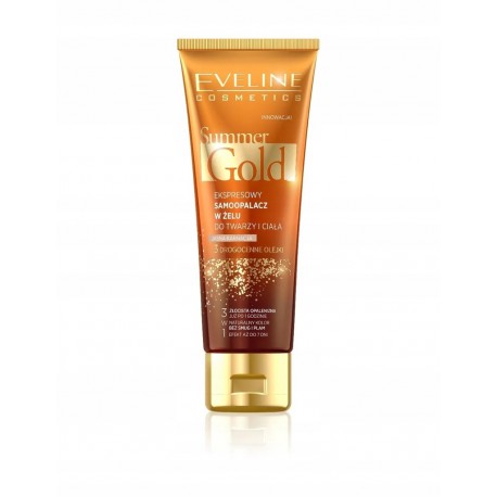 Eveline Summer Gold Samoopaľovací prípravok 100 ml Svetlá pleť