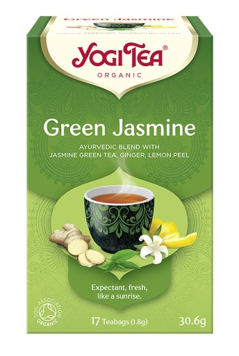 Bio zelený jazmínový čaj 17x1,8g Yogi Tea