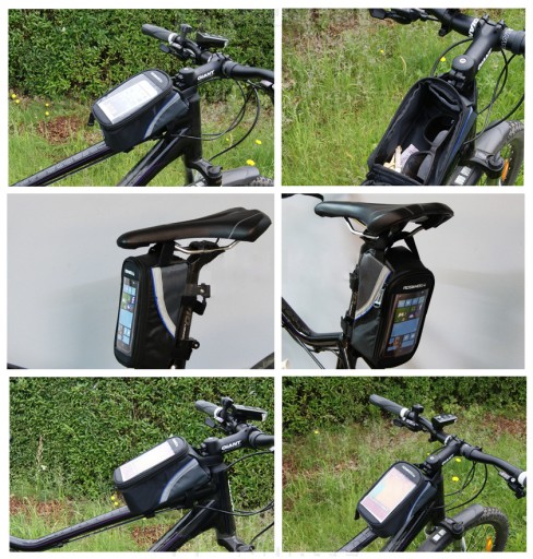 TAŠKA NA BICYKEL, RÁMOVÁ TAŠKA, TELEFÓN, VRECKA NA BICYKEL