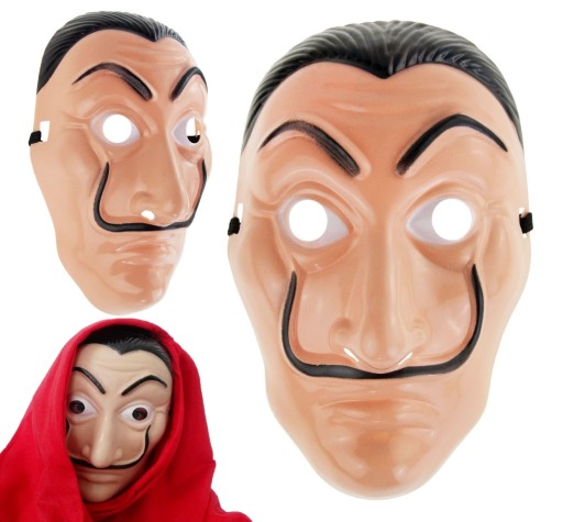 TG64369 MASK HOUSE z Halloweenu SALVADOR DALI LA CASA DE PAPEL Lúpež z filmu