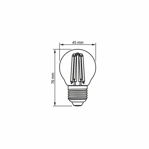 Videx E27 LED žiarovka 6W 806lm neutrálna biela 4000K