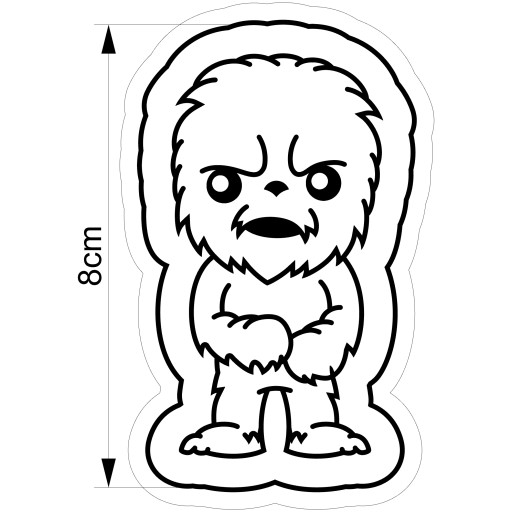 Vykrajovač na sušienky Chewbacca Star Wars