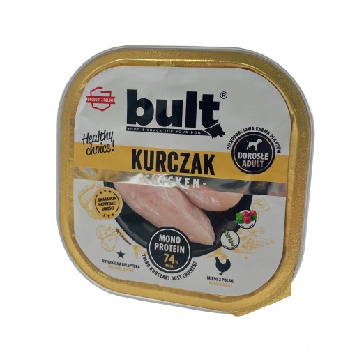 1x300g Podnos BULT mokrá hydinová paštéta pre psov