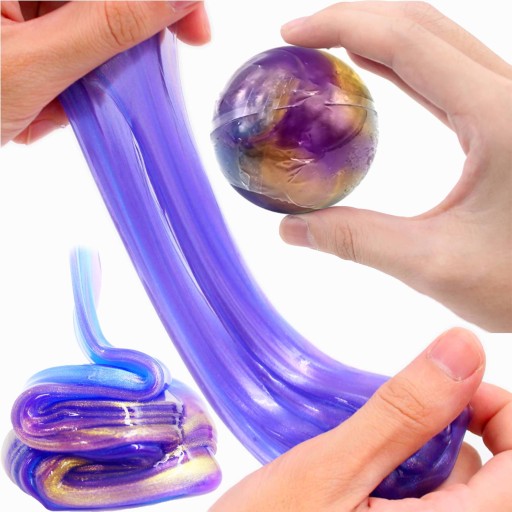 SLIME SENSORY MASS GALAXY CRYSTAL GALL X4 - zábava pre deti