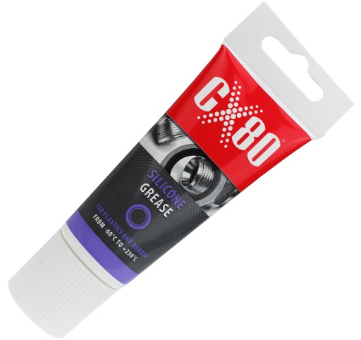 ČÍRE SILIKÓNOVÉ TUKY NA PLASTOVÉ GUMY 40G CX80