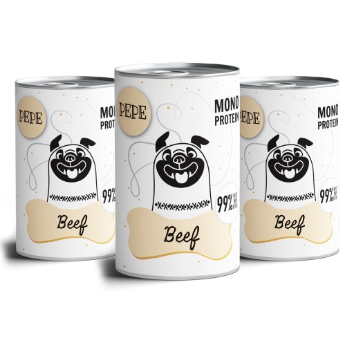 Pet Box PEPE Mono Protein hovädzie mäso 400g