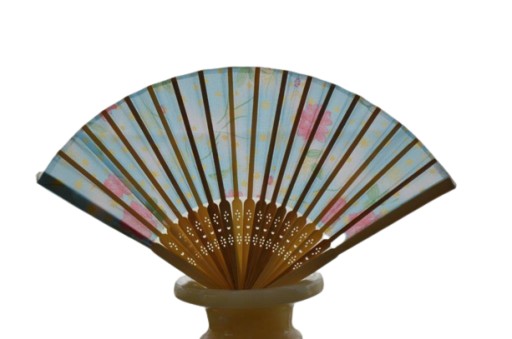 Japonský drevený ventilátor gejša