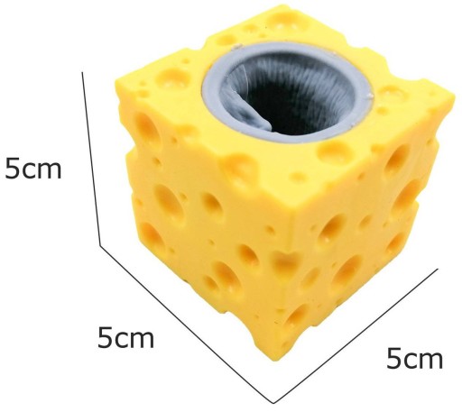 Gniotek myš v syre senzorická antistresová Squishy pop-up CHEESE