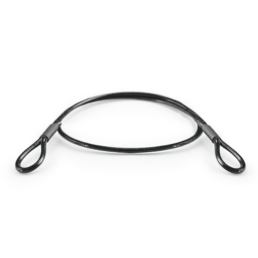 Lano PVC Oceľový kábel s očkami Slučky 5mm 50cm 0,5m