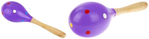 Veľký drevený detský hrkálka Maracas hudobný nástroj