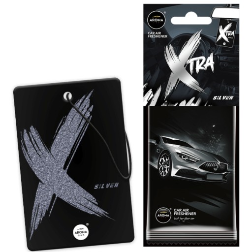 VÔŇA DO AUTA ARÓMA AUTOCELULÓZOVÁ X-TRA CARD SILVER OSVEŠŤOVAČ
