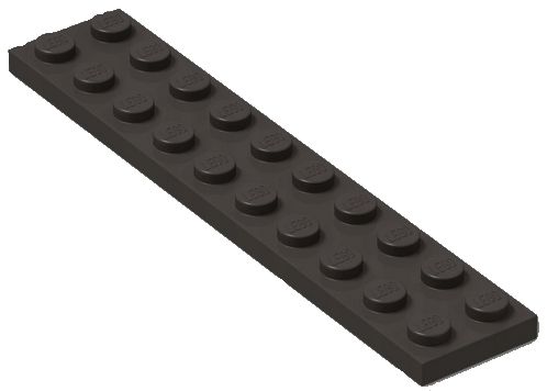 LEGO PLATE 2X10 ČIERNA ČÍSLO 3832