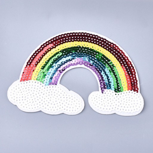 Termo náplasť s flitrami Rainbow 101x144x1,5mm 2ks