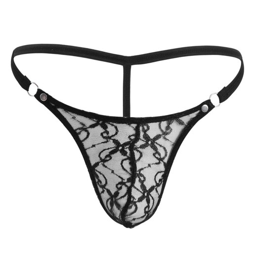 SEXY ČIPKOVANÉ PÁNSKE TRANSPARENTNÉ tangá