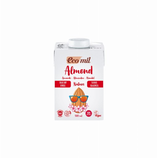 Mandľový nápoj bez cukru BEZ GÉLU. BIO 500 ml