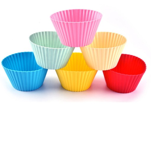 SILIKÓNOVÉ hrnčeky na muffiny SADA 12 ks