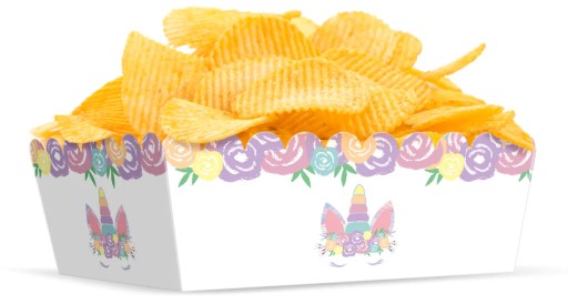 Papierové krabičky na žetóny Unicorn 3 kusy Narodeniny
