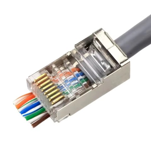 ZÁSTRČKA KONEKTOR RJ45 KAT. 6 KONCOViek PRE ETHERNET LAN KÁBEL 10 KS