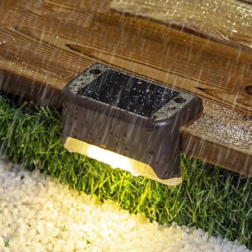 SOLÁRNE LED SVIETIDLO SÚMRAK SENZOR SCHODY ZÁHRADNÁ LAMPA SCHODIŠŤOVÁ LAMPA