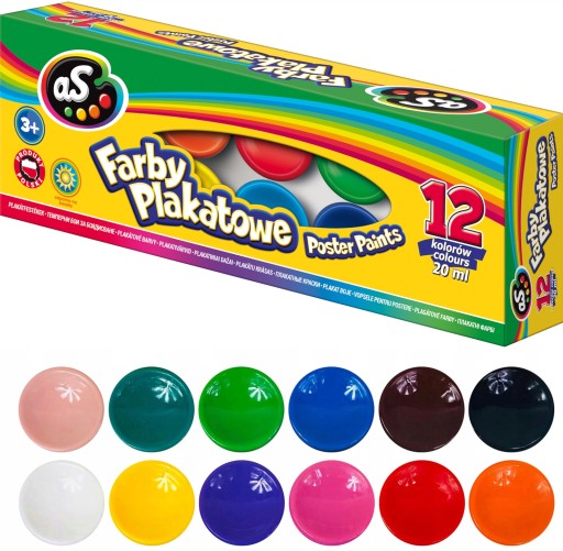 ASTRA AS POSTER PAINTS 12 farieb x 20ml