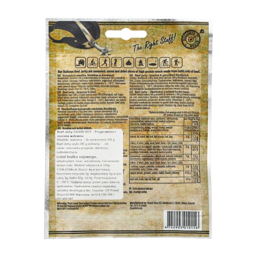 BULLSEYE MEATS HOVÄDZIE JERKY CAJUN HORÚCE 25 g