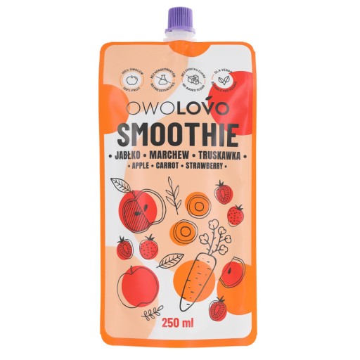 OWOLOVO Jablkové smoothie s mrkvou 250 ml