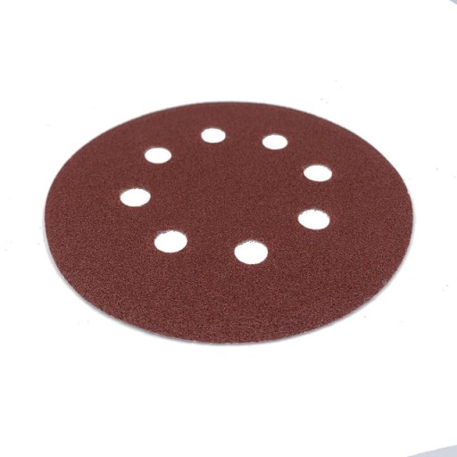 BRÚSNE PAPIEROVÉ KOTÚČE NA VELCRO 125mm P100 - 25 ks