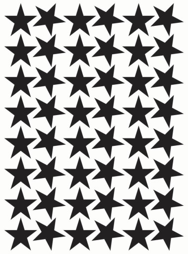 STARS samolepky Hviezdy 4cm 48ks _COLORS