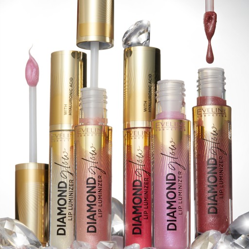 Lesk na pery Eveline Cosmetics Diamond Glow č.12
