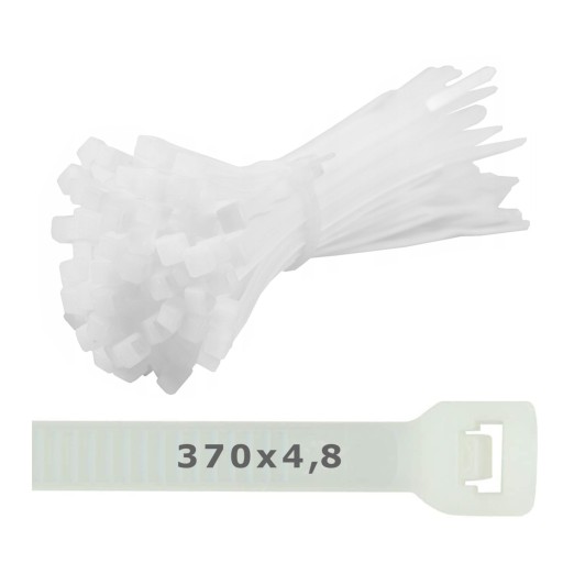 Sťahovacie pásky, sťahovacie pásky 370x4,8 - 25 ks.