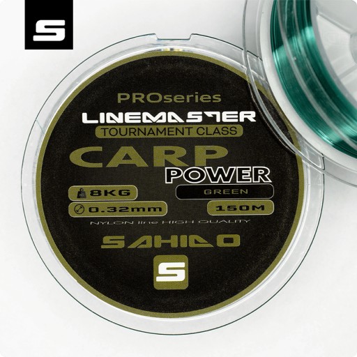 SAHIDO LINEMASTER CARP POWER RYBÁRSKY VLAS 0,32MM 150M ZELENÝ SILNÝ KAPR