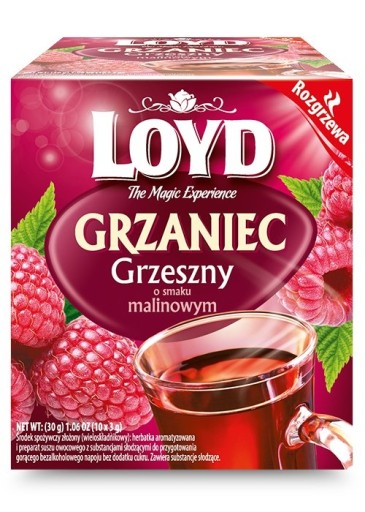 Loyd Grzaniec Grzeszny malinový čaj 10x3g