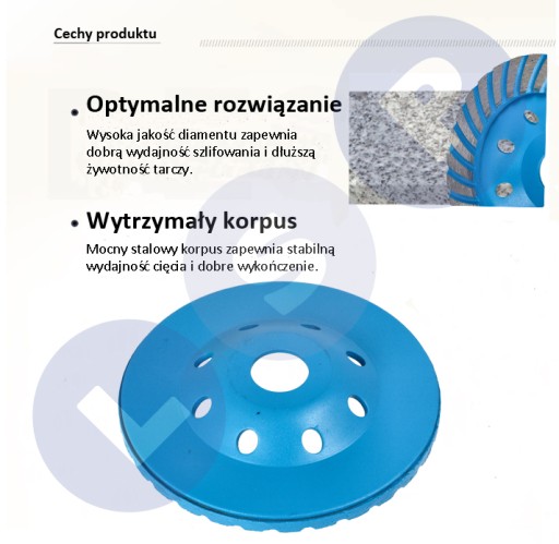 TURBO diamantový hrncový brúsny kotúč na brúsenie betónu, 125 MM