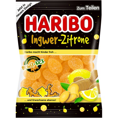 Haribo Ingwer Zitrone zázvorovo-citrónové želé 160g DE