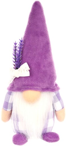 TRPASLÍK ZAJÍČIK GNOME FIALOVÝ MATERIÁL 20CM SASKA GARDEN