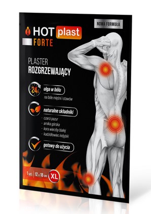 Hrejivá náplasť HOT-PLAST Forte 12 cm x 18 cm