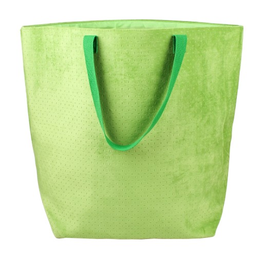 ZELENÁ VELVETOVÁ TAŠKA NA PRÁDLO XXL 70x25x55/80v cm